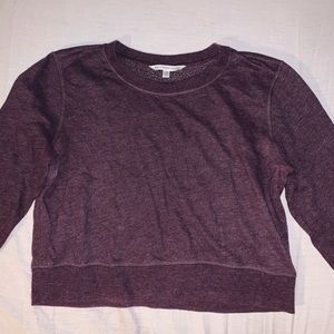 Victoria Secret purple cropped sweater